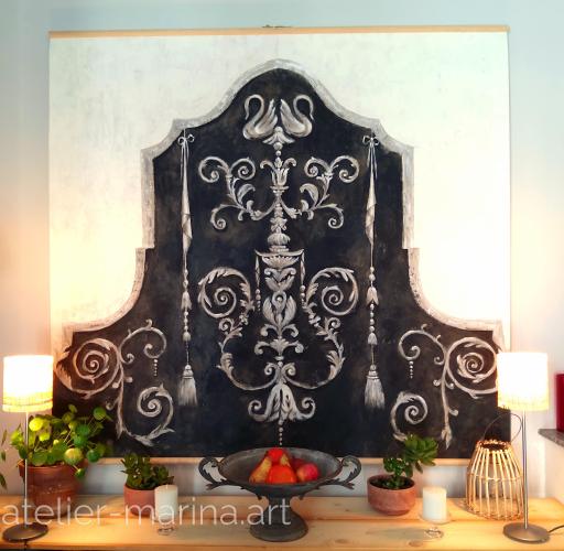 Grotesque noir/ivoire 