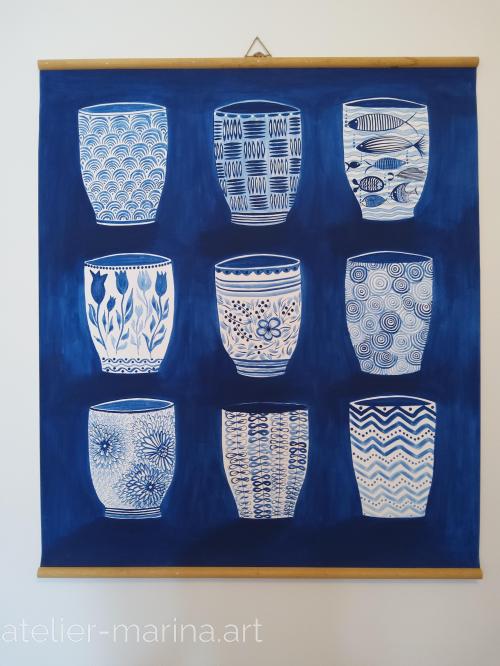 Cup bleues